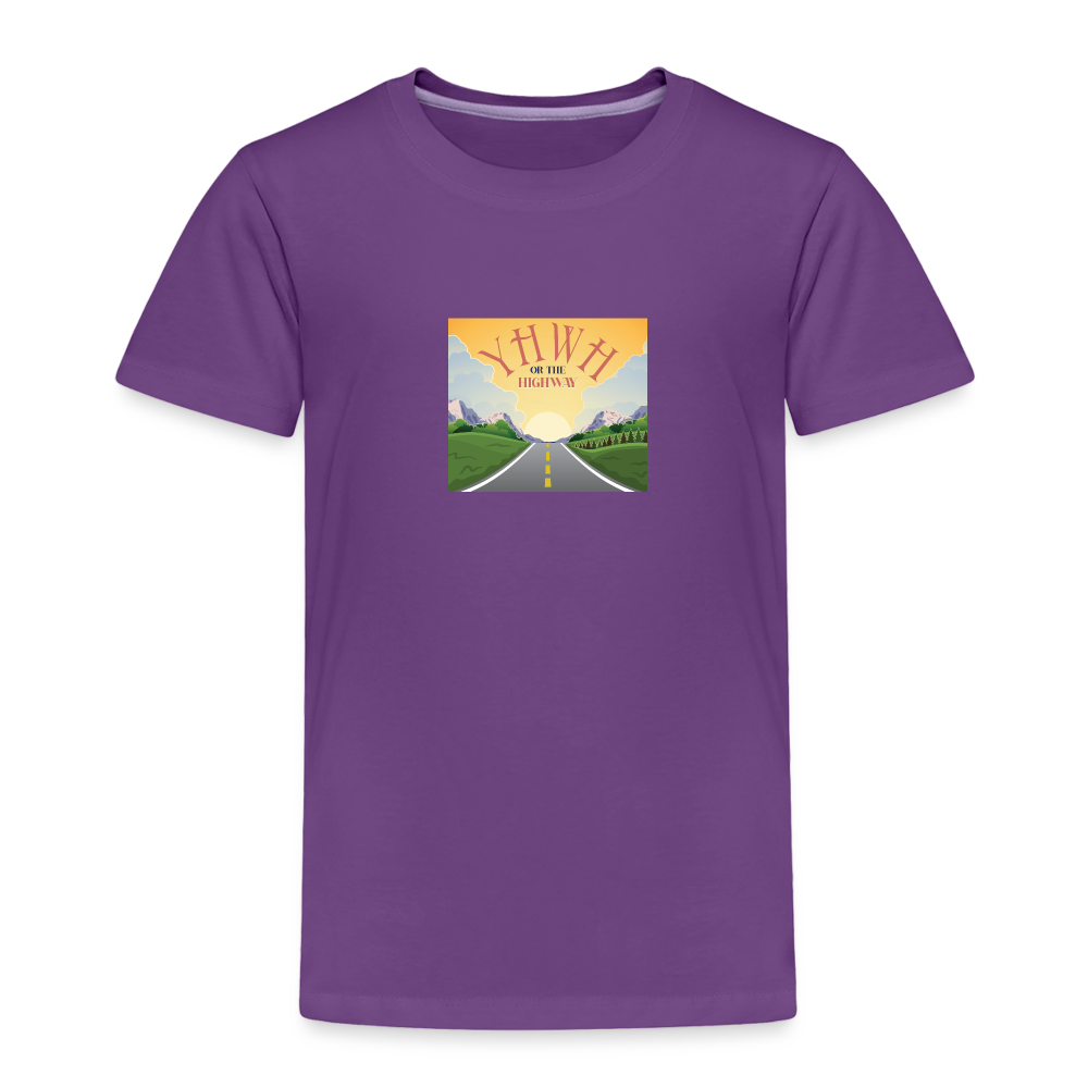 YHWH or the Highway - Toddler Premium T-Shirt - purple