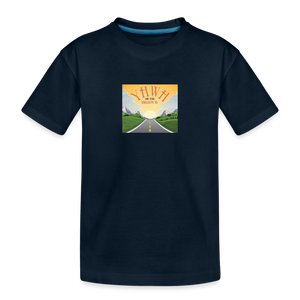YHWH or the Highway - Toddler Premium Organic T-Shirt - deep navy