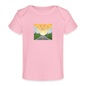 YHWH or the Highway - Organic Baby T-Shirt - light pink