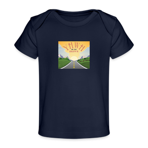 YHWH or the Highway - Organic Baby T-Shirt - dark navy