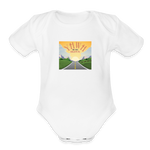 YHWH or the Highway - Organic Short Sleeve Baby Bodysuit - white