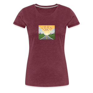 YHWH or the Highway - Women’s Premium T-Shirt - heather burgundy