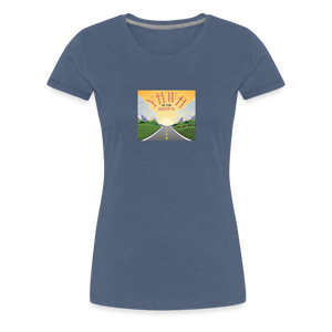 YHWH or the Highway - Women’s Premium T-Shirt - heather blue