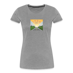 YHWH or the Highway - Women’s Premium Organic T-Shirt - heather gray