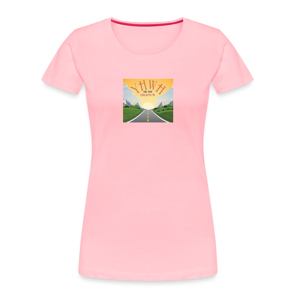 YHWH or the Highway - Women’s Premium Organic T-Shirt - pink