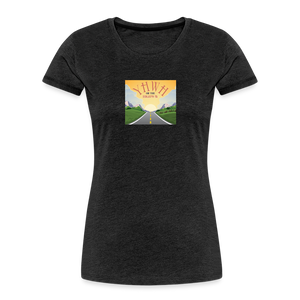YHWH or the Highway - Women’s Premium Organic T-Shirt - charcoal grey