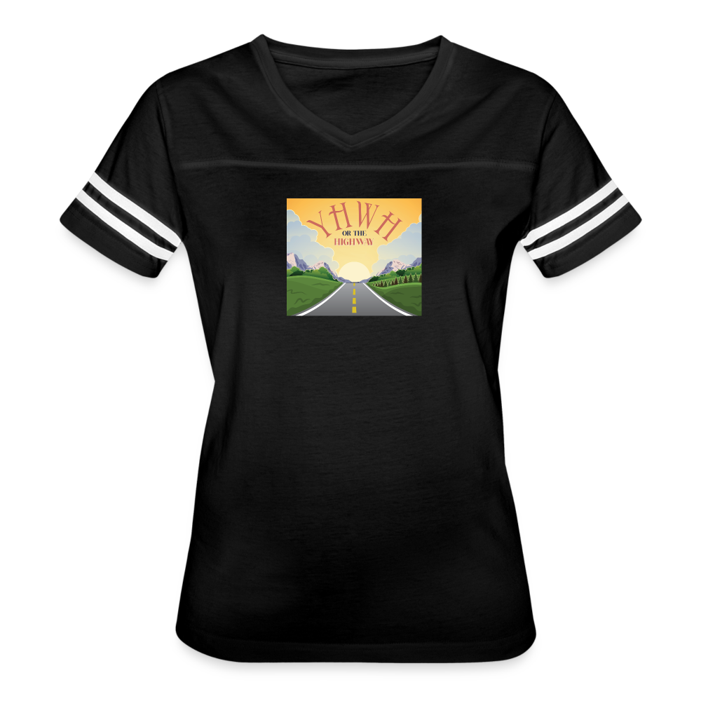 YHWH or the Highway - Women’s Vintage Sport T-Shirt - black/white
