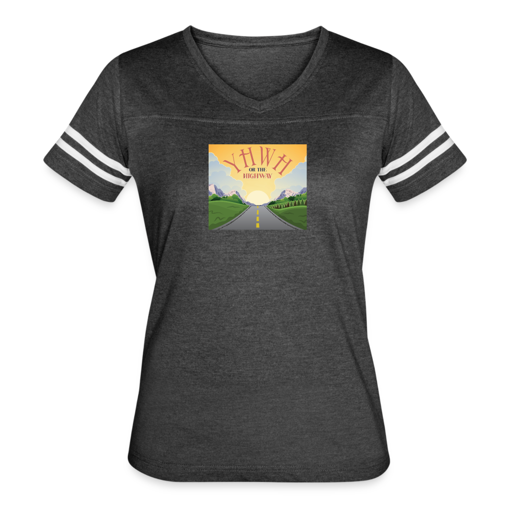 YHWH or the Highway - Women’s Vintage Sport T-Shirt - vintage smoke/white