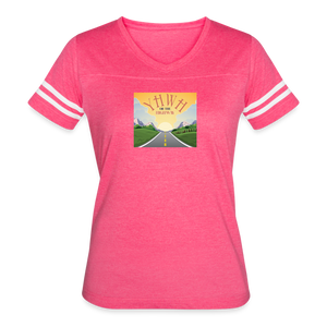 YHWH or the Highway - Women’s Vintage Sport T-Shirt - vintage pink/white