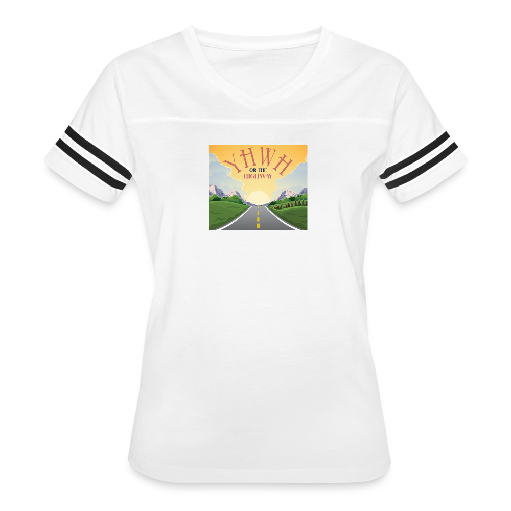 YHWH or the Highway - Women’s Vintage Sport T-Shirt - white/black