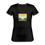 YHWH or the Highway - Women's V-Neck T-Shirt - black
