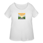 YHWH or the Highway - Women’s Curvy T-Shirt - white
