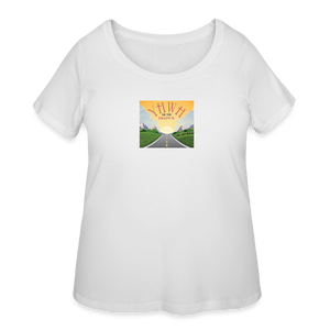 YHWH or the Highway - Women’s Curvy T-Shirt - white