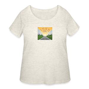YHWH or the Highway - Women’s Curvy T-Shirt - heather oatmeal