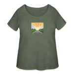 YHWH or the Highway - Women’s Curvy T-Shirt - heather military green