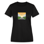 YHWH or the Highway - Women's Moisture Wicking Performance T-Shirt - black