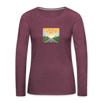 YHWH or the Highway - Women's Premium Long Sleeve T-Shirt - heather burgundy