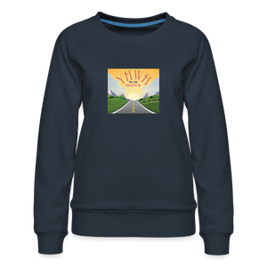 YHWH or the Highway - Women’s Premium Sweatshirt - navy
