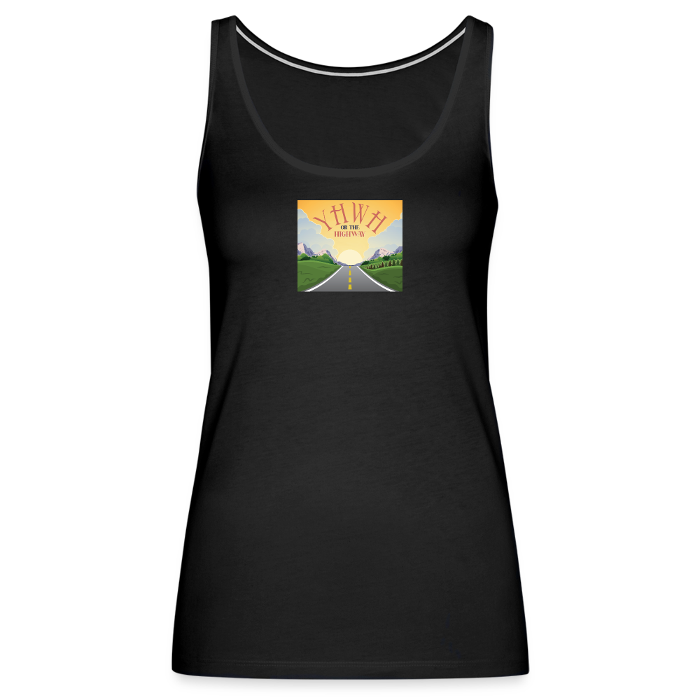 YHWH or the Highway - Women’s Premium Tank Top - black