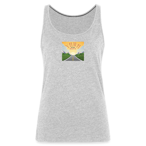 YHWH or the Highway - Women’s Premium Tank Top - heather gray