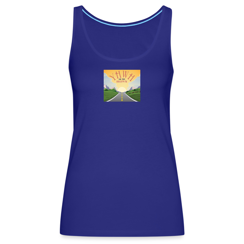 YHWH or the Highway - Women’s Premium Tank Top - royal blue