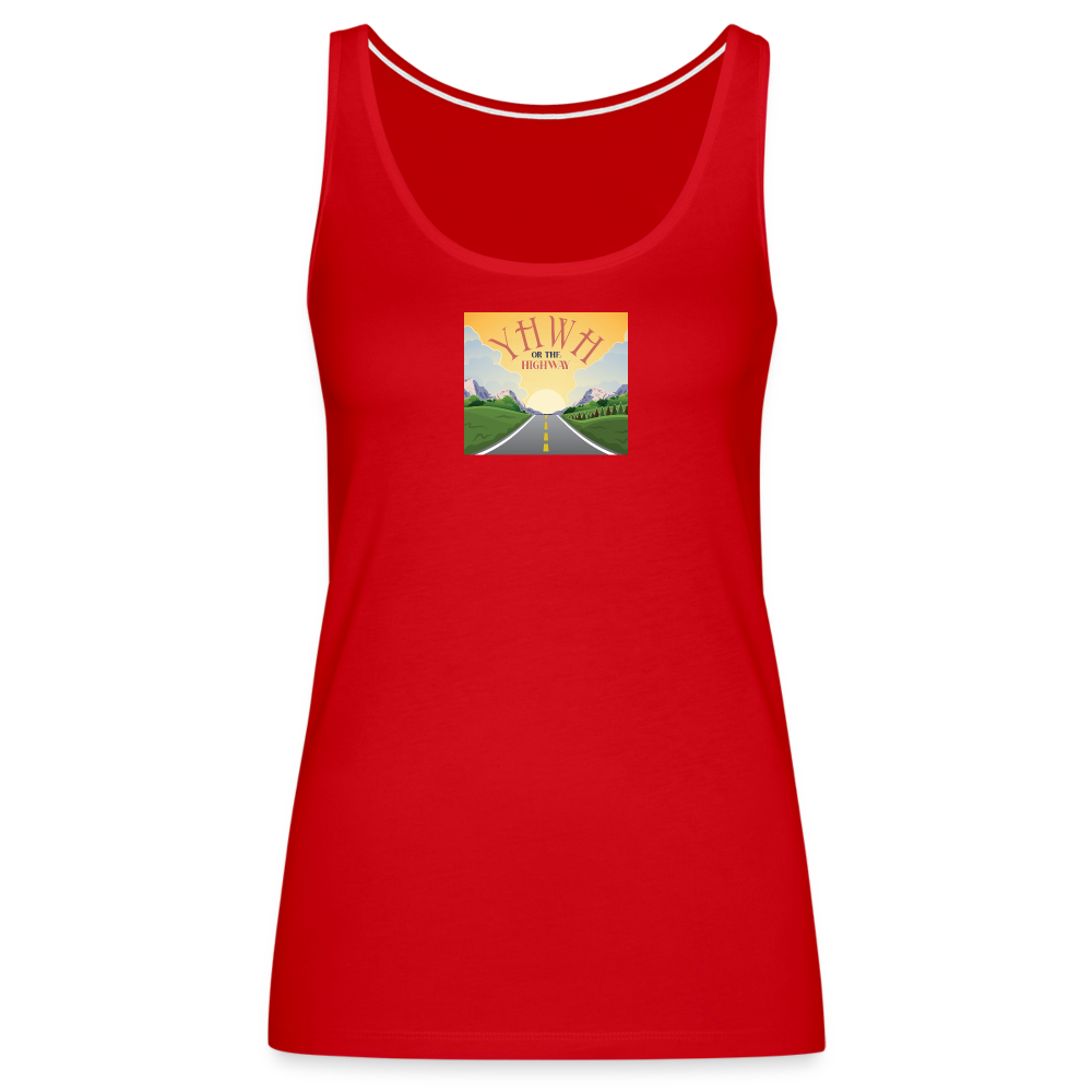 YHWH or the Highway - Women’s Premium Tank Top - red