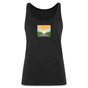 YHWH or the Highway - Women’s Premium Tank Top - charcoal grey