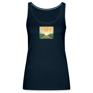YHWH or the Highway - Women’s Premium Tank Top - deep navy