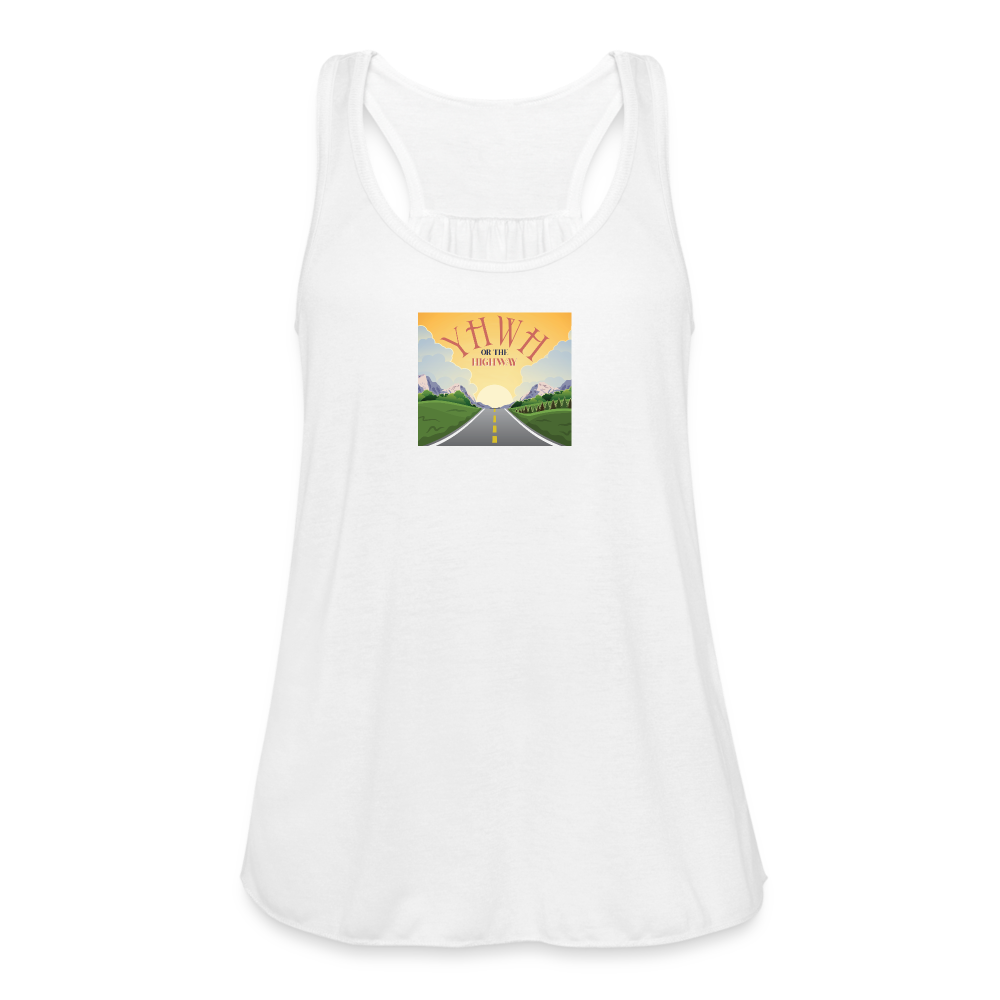 YHWH or the Highway - Women's Flowy Tank Top - white