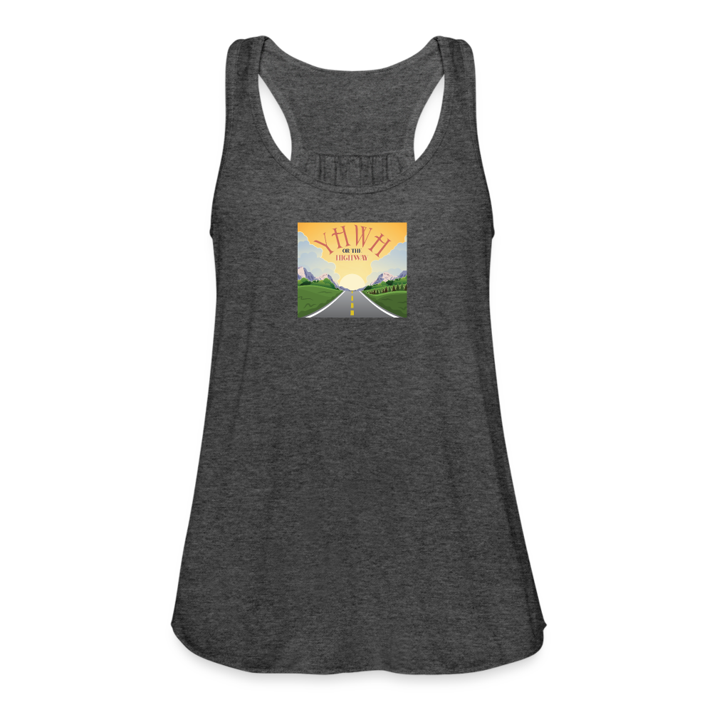 YHWH or the Highway - Women's Flowy Tank Top - deep heather