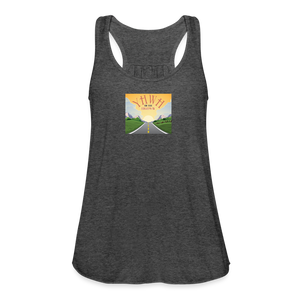 YHWH or the Highway - Women's Flowy Tank Top - deep heather