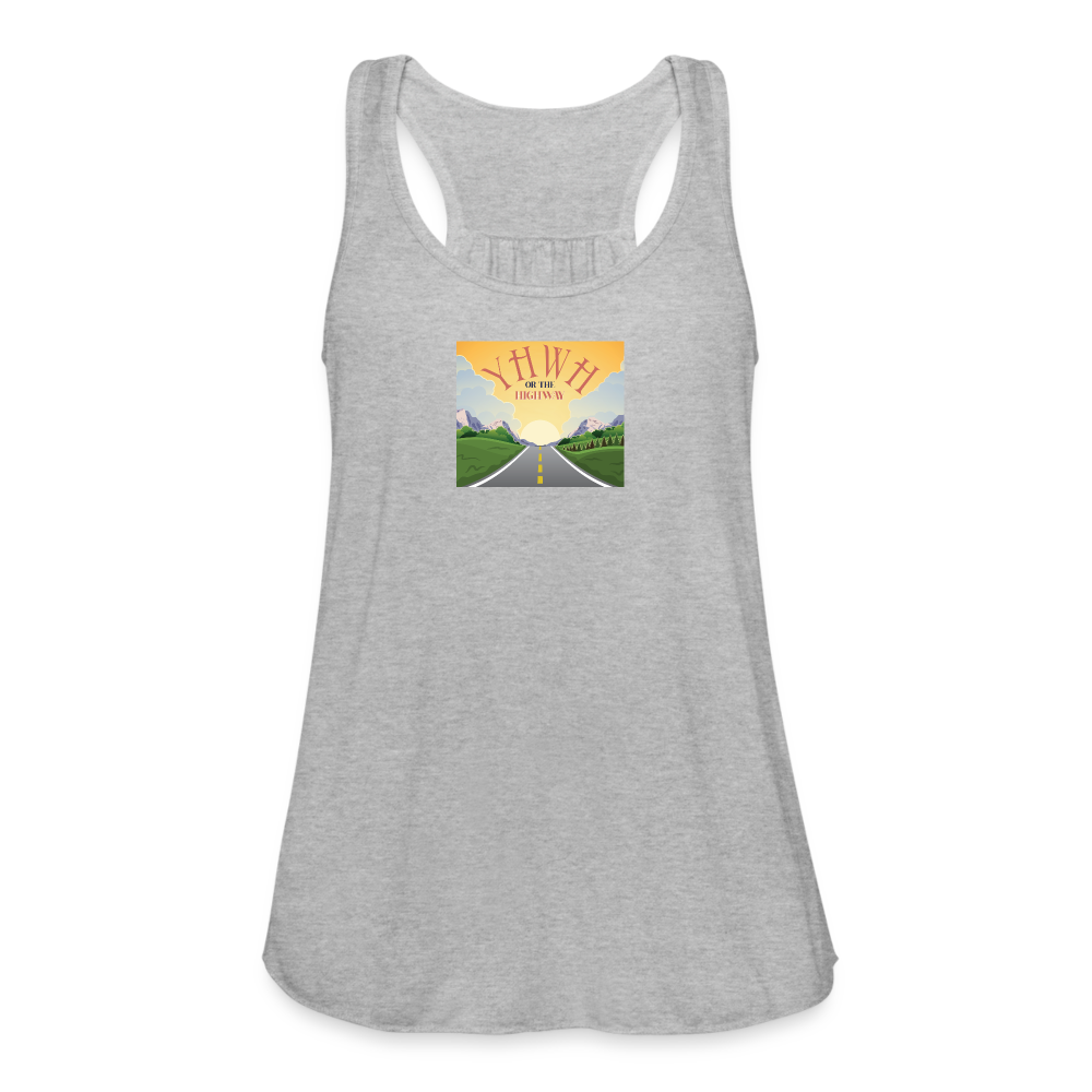 YHWH or the Highway - Women's Flowy Tank Top - heather gray