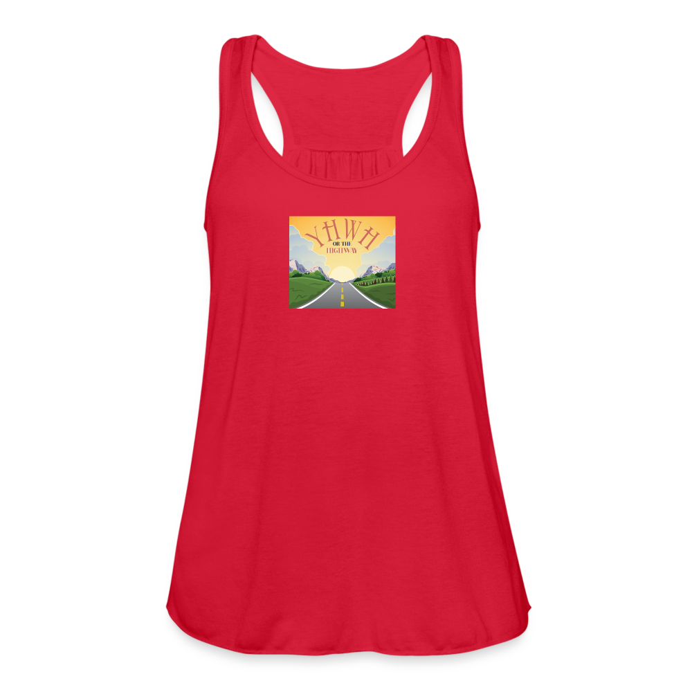 YHWH or the Highway - Women's Flowy Tank Top - red