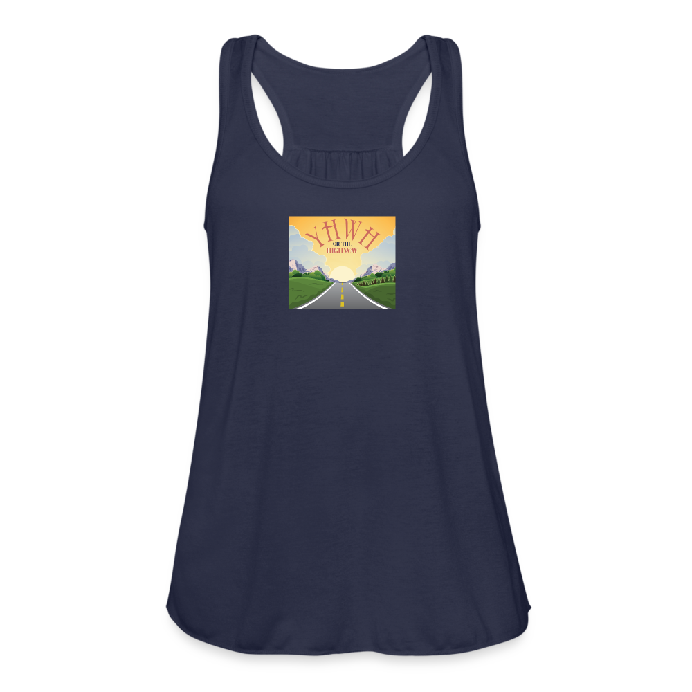 YHWH or the Highway - Women's Flowy Tank Top - navy