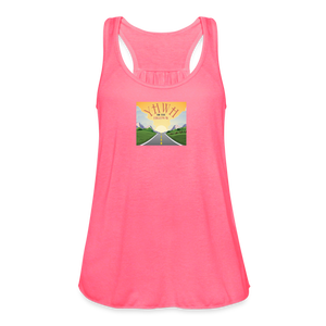 YHWH or the Highway - Women's Flowy Tank Top - neon pink
