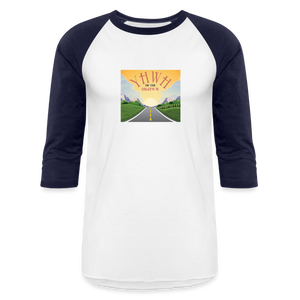 YHWH or the Highway - Baseball T-Shirt - white/navy