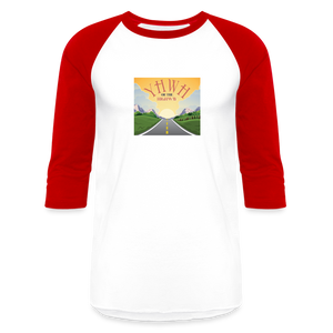 YHWH or the Highway - Baseball T-Shirt - white/red