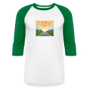 YHWH or the Highway - Baseball T-Shirt - white/kelly green