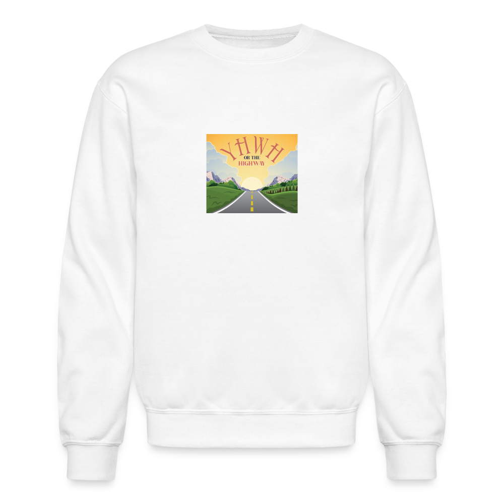 YHWH or the Highway - Crewneck Sweatshirt - white