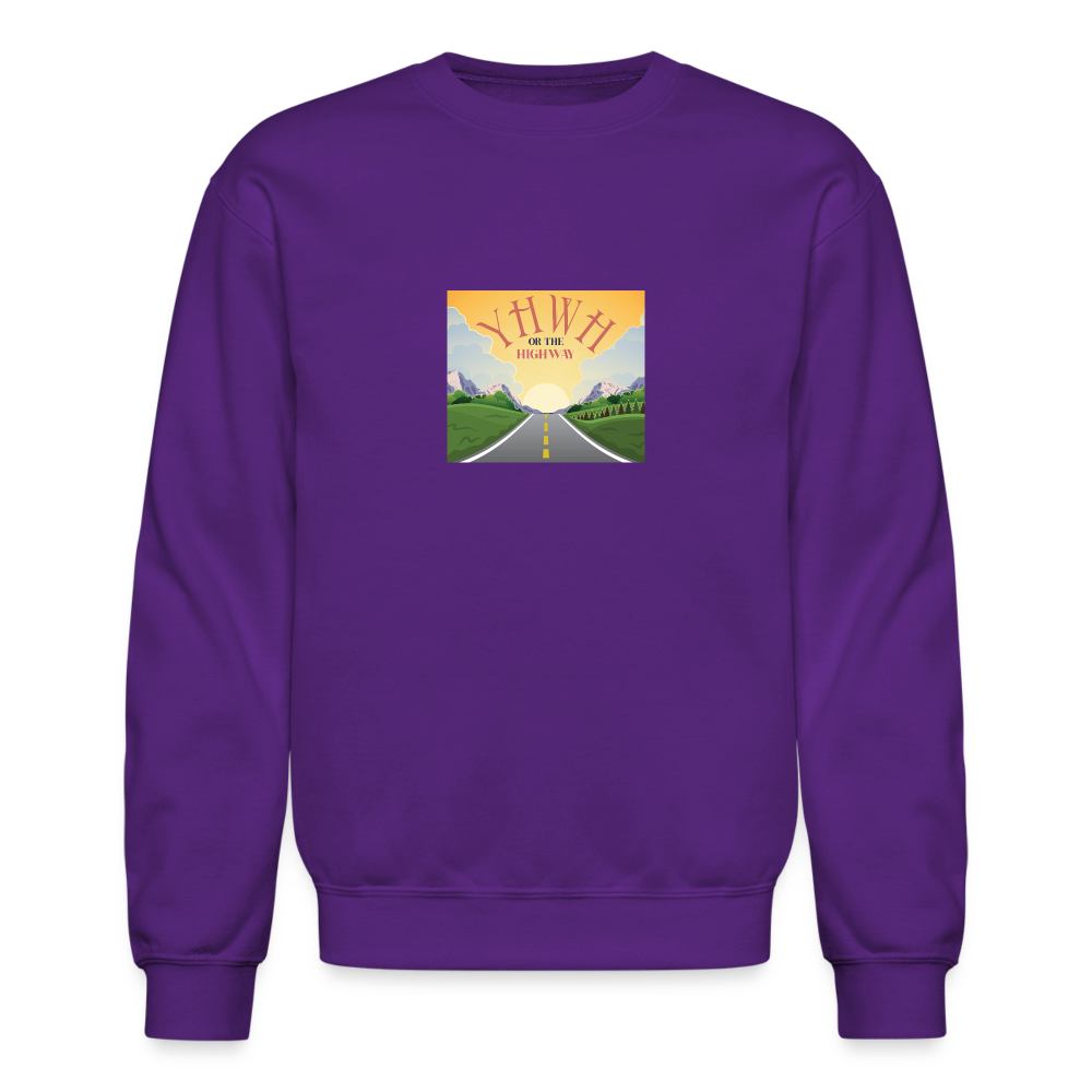 YHWH or the Highway - Crewneck Sweatshirt - purple