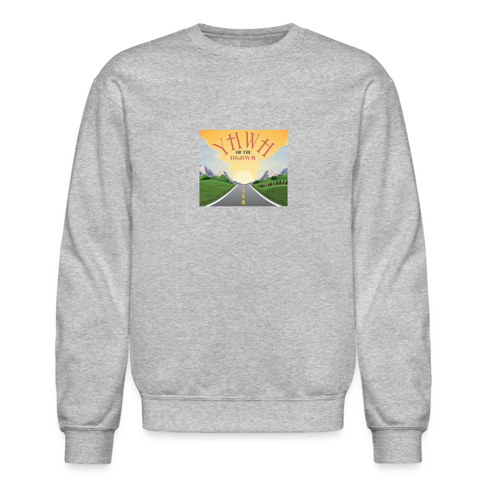 YHWH or the Highway - Crewneck Sweatshirt - heather gray