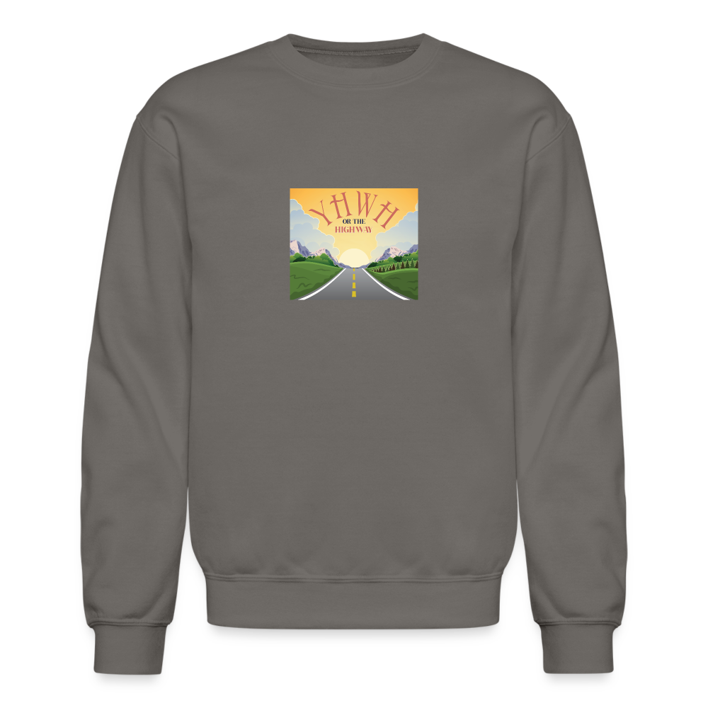 YHWH or the Highway - Crewneck Sweatshirt - asphalt gray