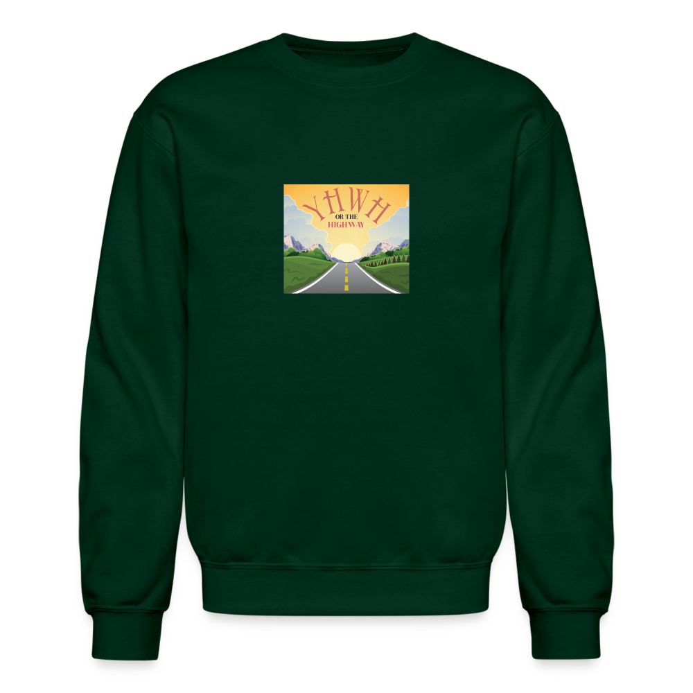YHWH or the Highway - Crewneck Sweatshirt - forest green