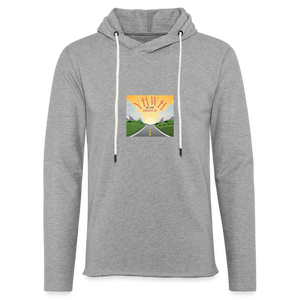 YHWH or the Highway - Unisex Lightweight Terry Hoodie - heather gray