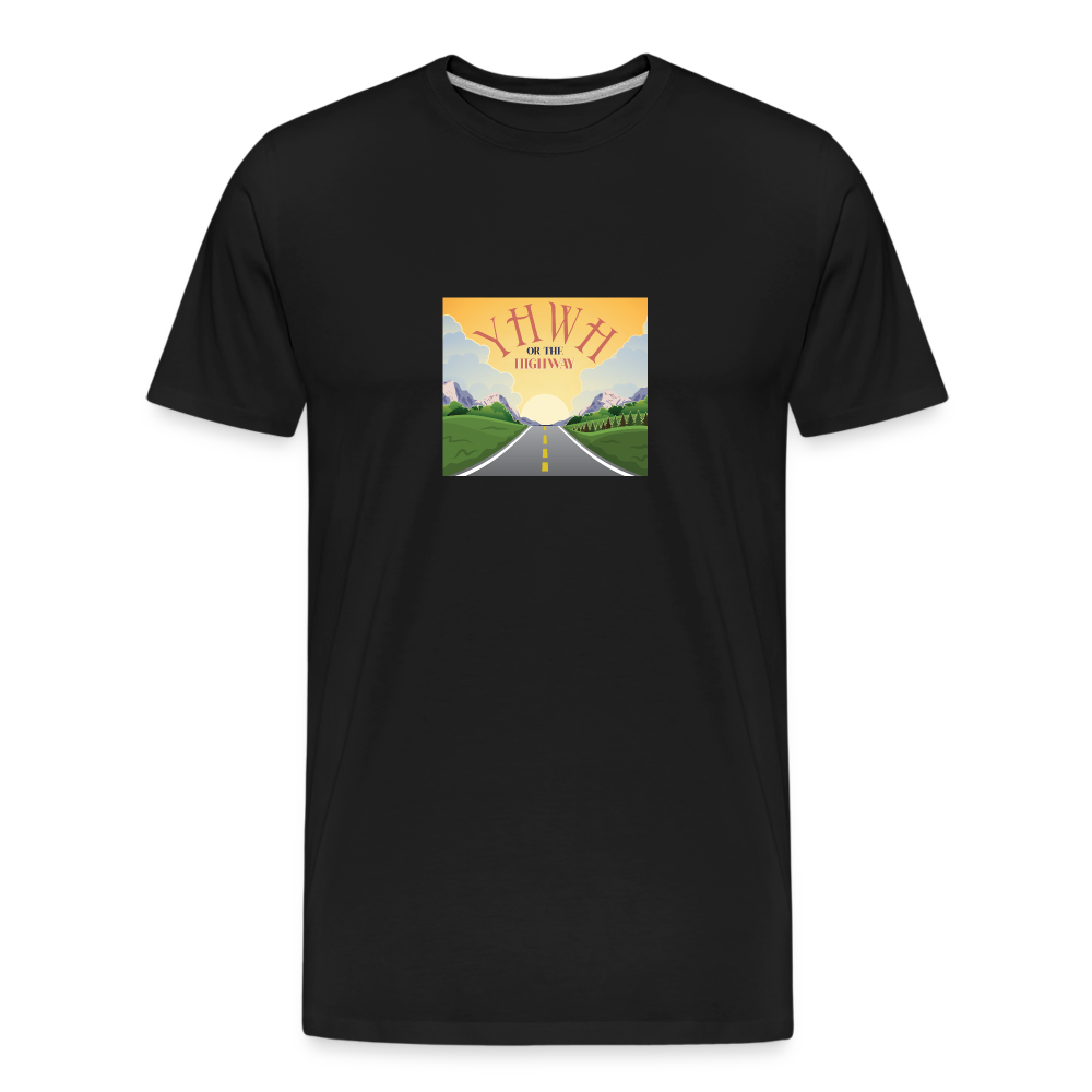 YHWH or the Highway - Men’s Premium Organic T-Shirt - black
