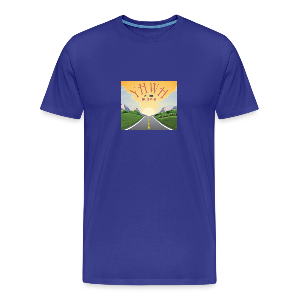 YHWH or the Highway - Men’s Premium Organic T-Shirt - royal blue