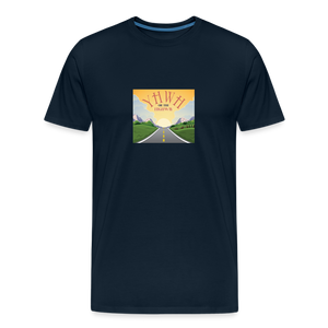 YHWH or the Highway - Men’s Premium Organic T-Shirt - deep navy
