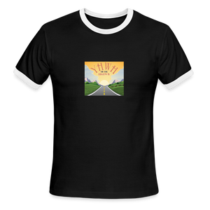 YHWH or the Highway - Men's Ringer T-Shirt - black/white
