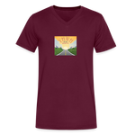 YHWH or the Highway - Men's V-Neck T-Shirt - maroon