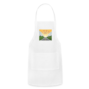 YHWH or the Highway - Adjustable Apron - white
